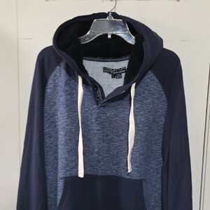 ProPlayer Navy and Gray Men's Hoodie